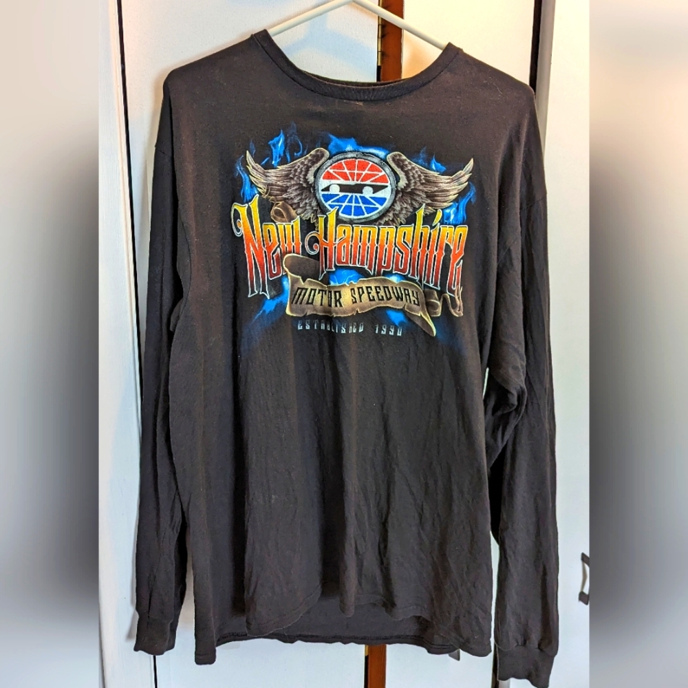 New Hampshire long sleeve. Black, size L.